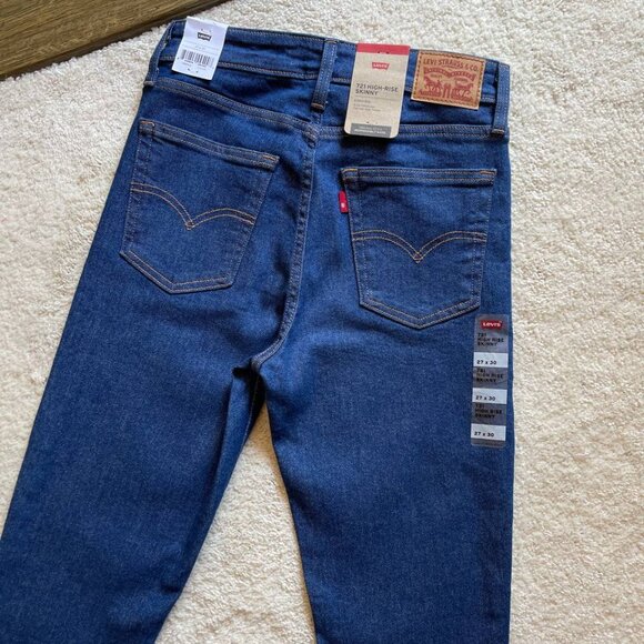 NWT Levi's 721 High Rise Skinny Women Jeans Size 27/30 - Picture 7 of 13